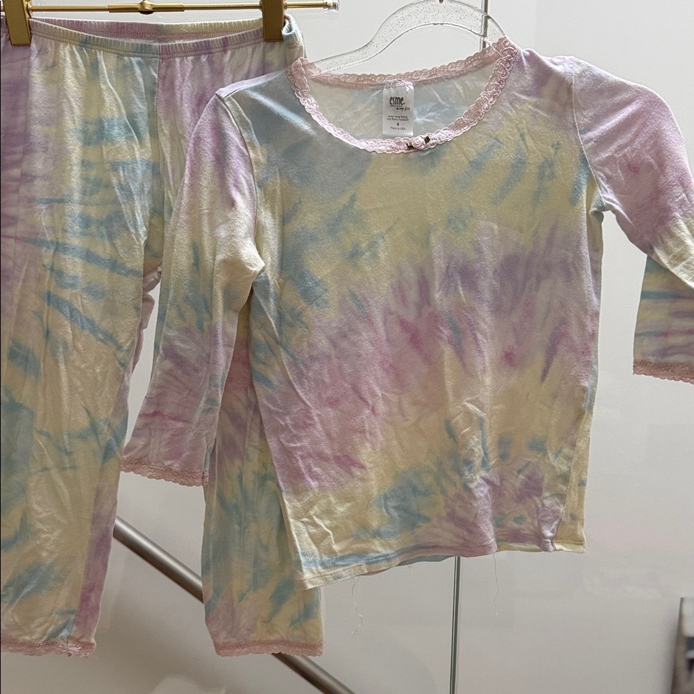 Colorful Tie-Dye Kids Pajama Set
Esme size 8 kids
